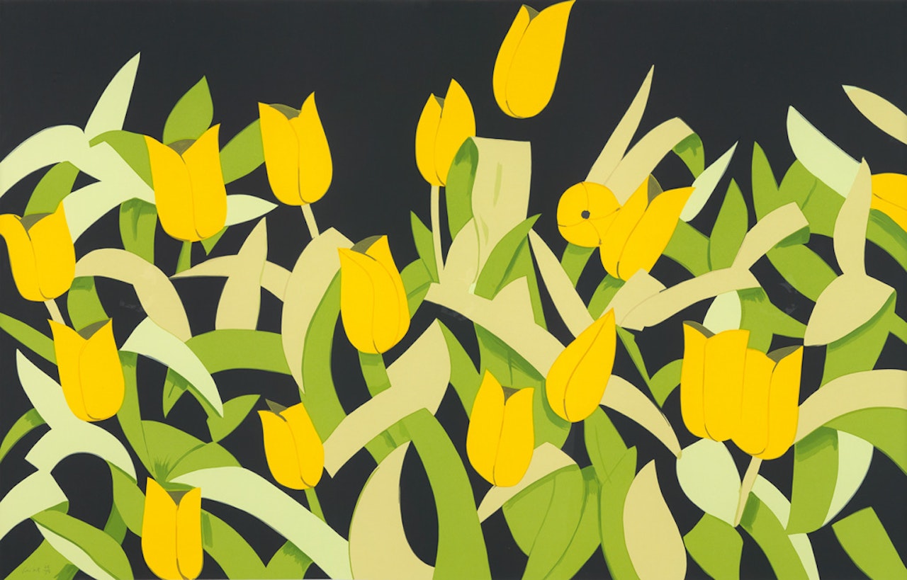 Yellow Tulips by Alex Katz