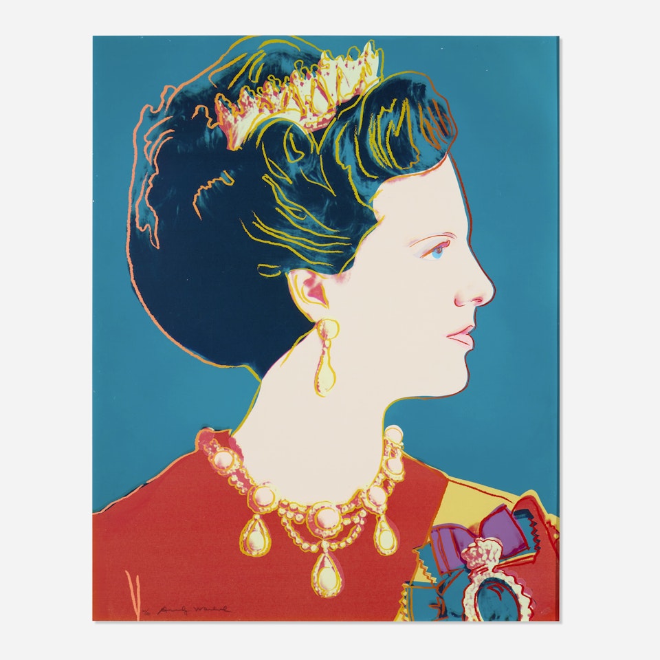 Queen Margrethe II of Denmark (from the Reigning Queens series) by Andy Warhol