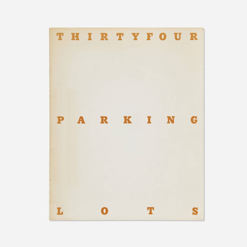 Thirtyfour Parking Lots by Ed Ruscha
