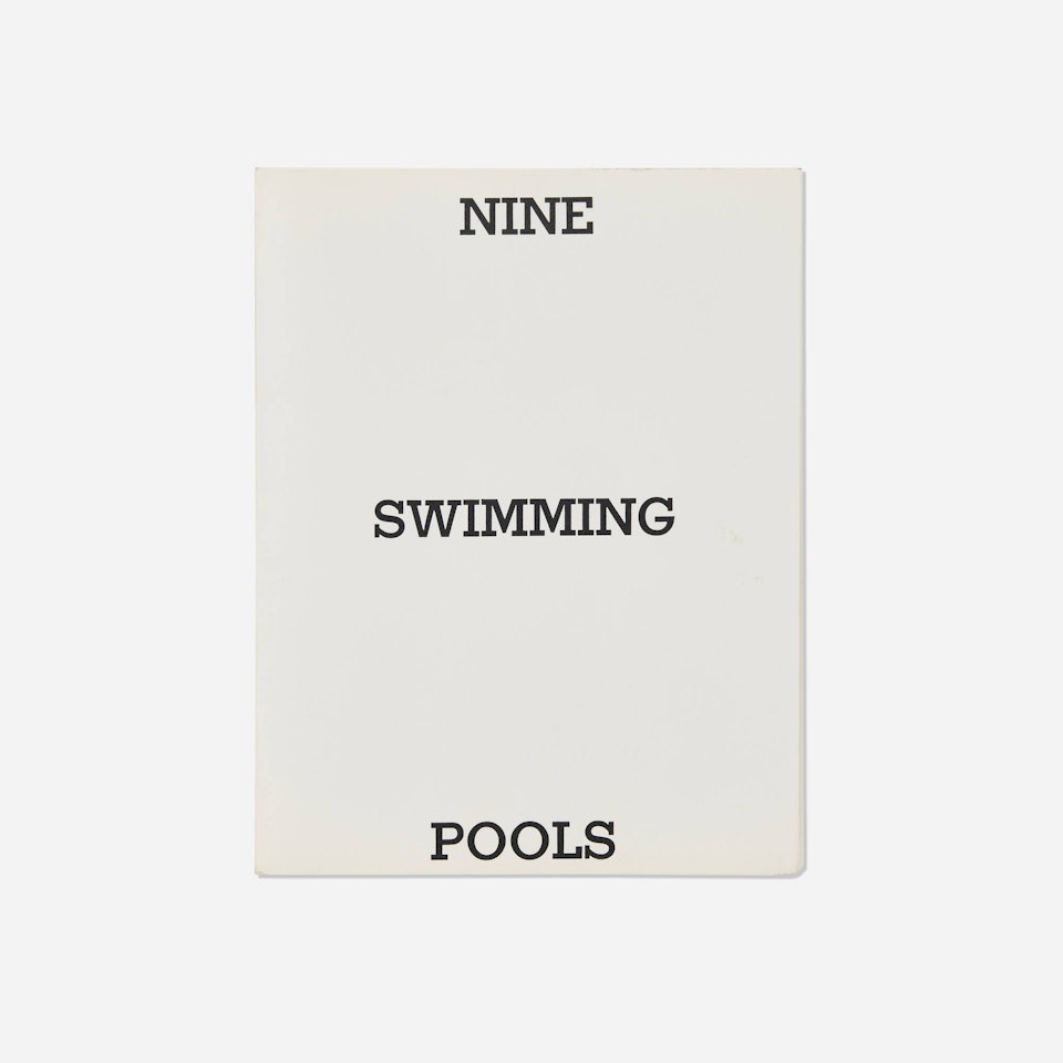 Nine Swimming Pools and a Broken Glass by Ed Ruscha