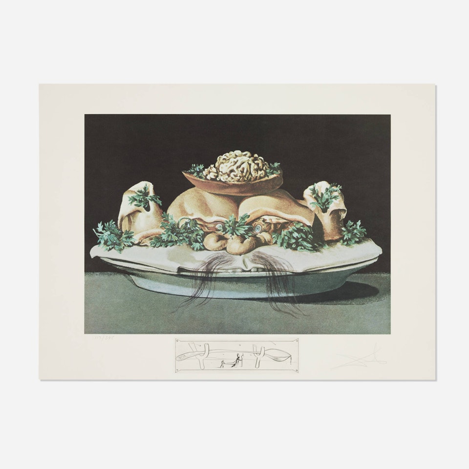 Les Suprêmes de malaises lilliputiens (from the Les dîners de Gala portfolio) by Salvador Dali