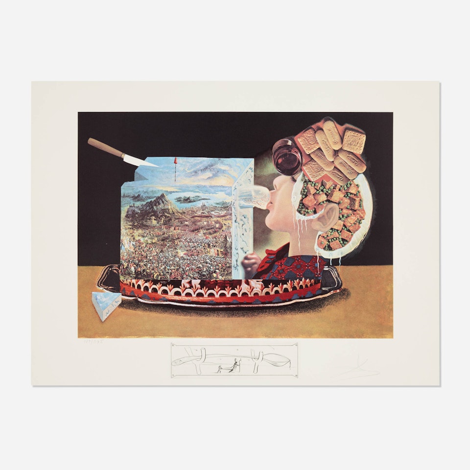 Les Pios nonoches (from the Les dîners de Gala portfolio) by Salvador Dali