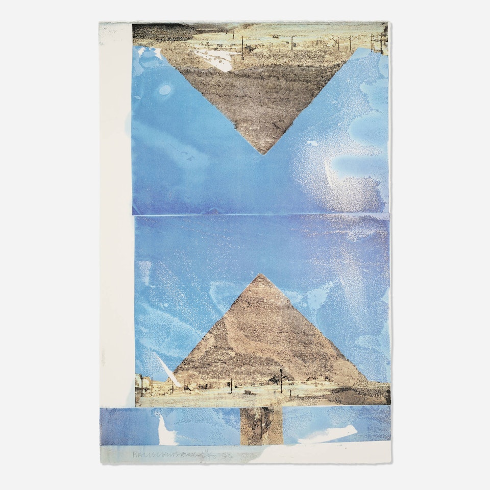 Architecture (from the Tribute 21 series) by Robert Rauschenberg