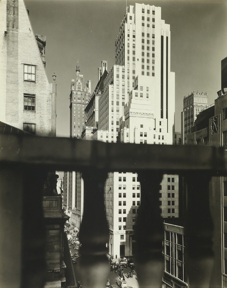 Squibb Building with Sherry Netherlands in Rear by Berenice Abbott