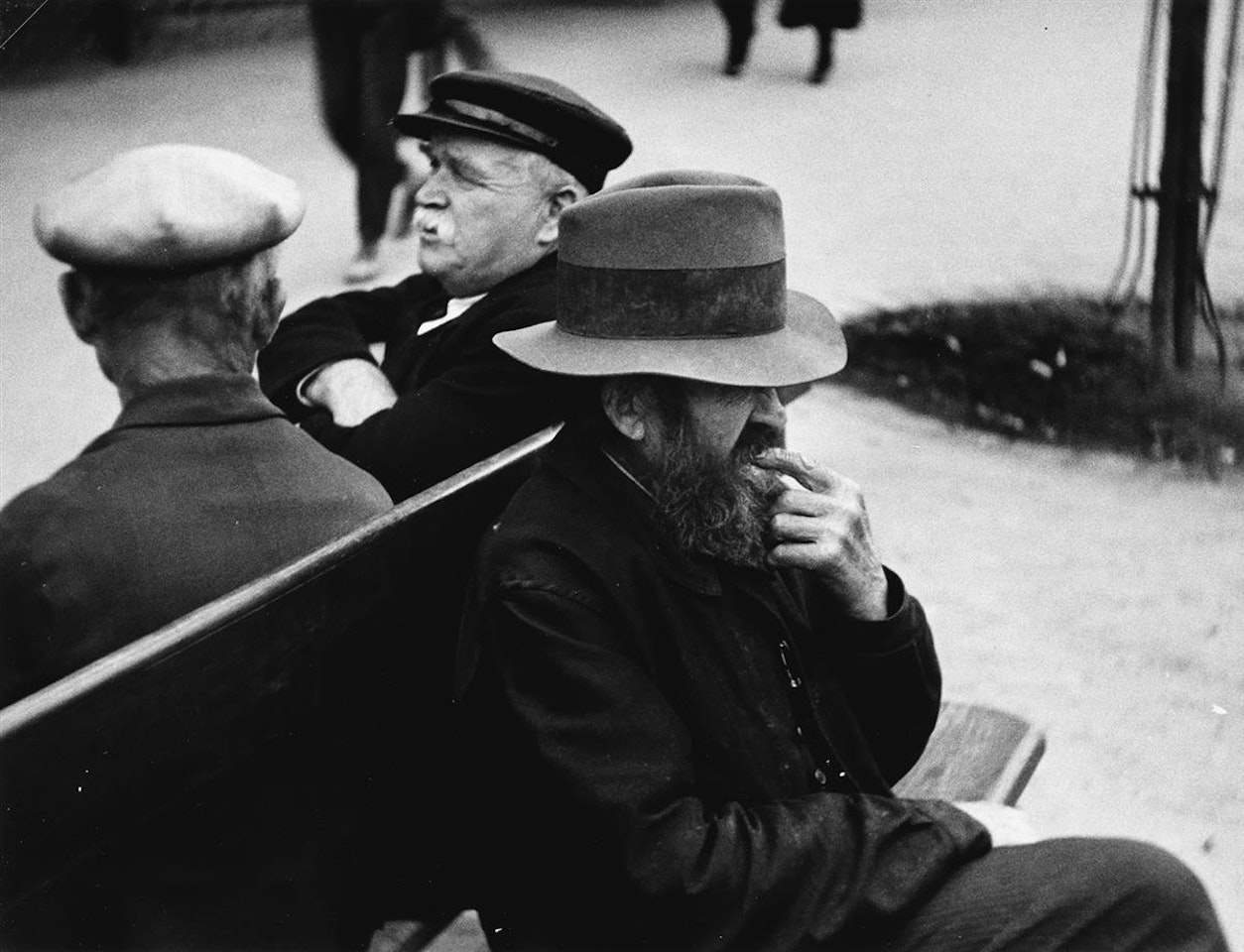 Man on bench, Paris by André Kertész