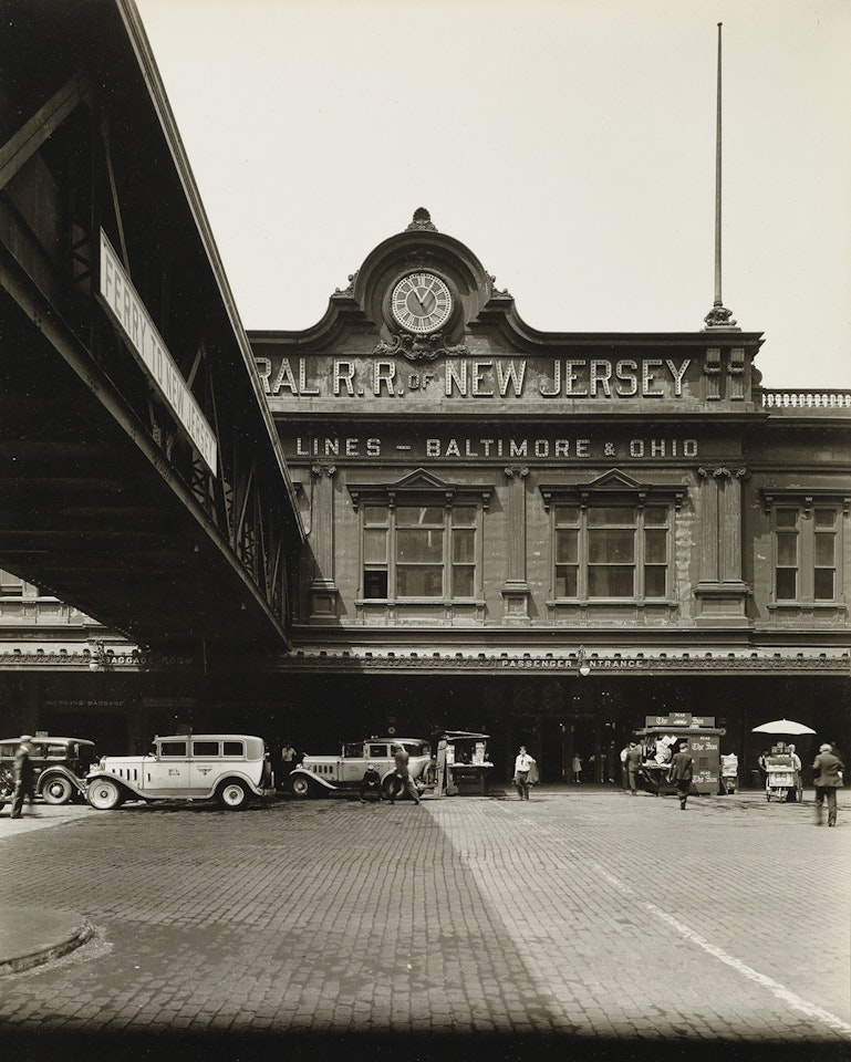 Ferry, Central Railway of New Jesey by Berenice Abbott