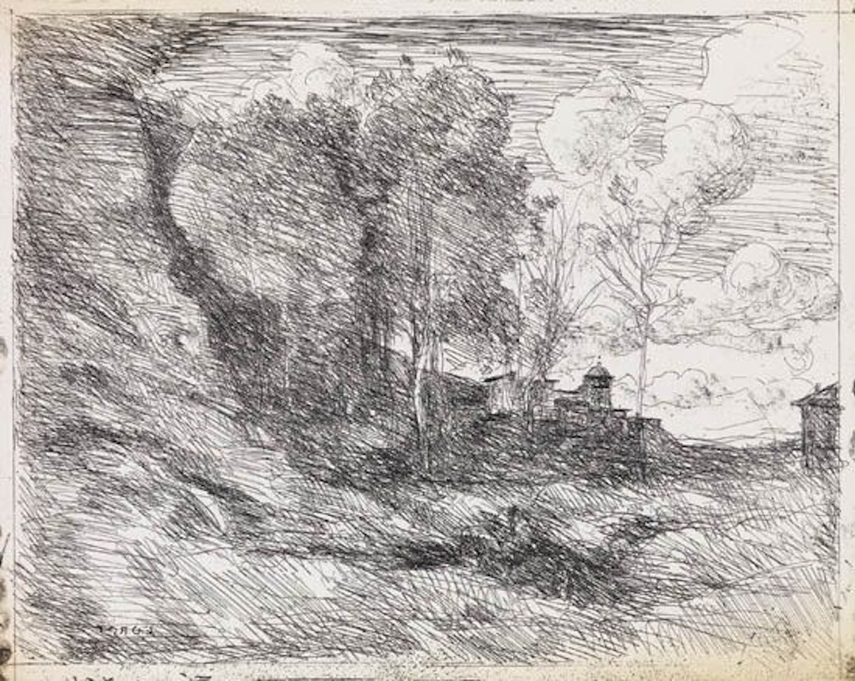 Souvenir d'Ostie by Jean Baptiste Camille Corot