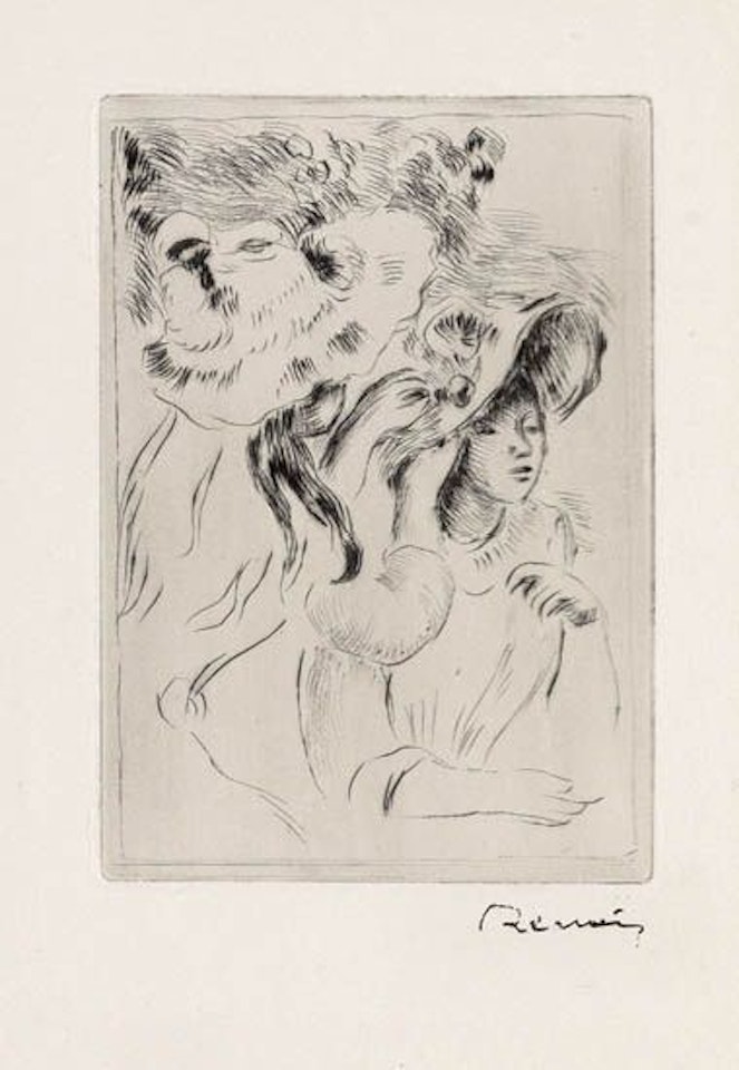 Le Chapeau Épinglé, 2e planche by Pierre-Auguste Renoir