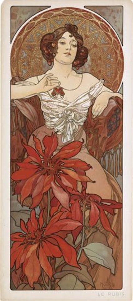 Le Rubis by Alphonse Mucha