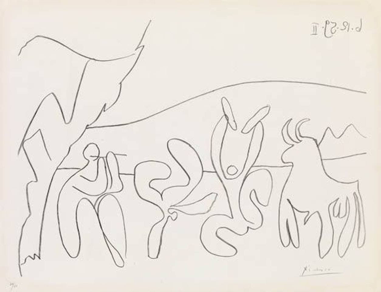 Bacchanale II by Pablo Picasso