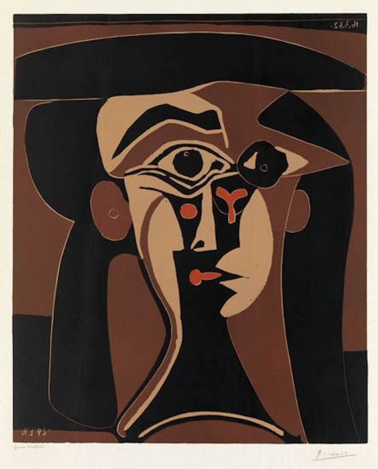 Tête de Femme (Portrait Stylisé de Jacqueline by Pablo Picasso