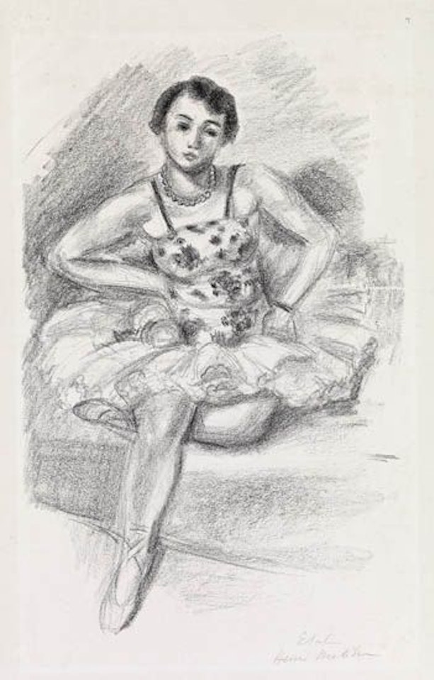 Danseuse assise en haut by Henri Matisse