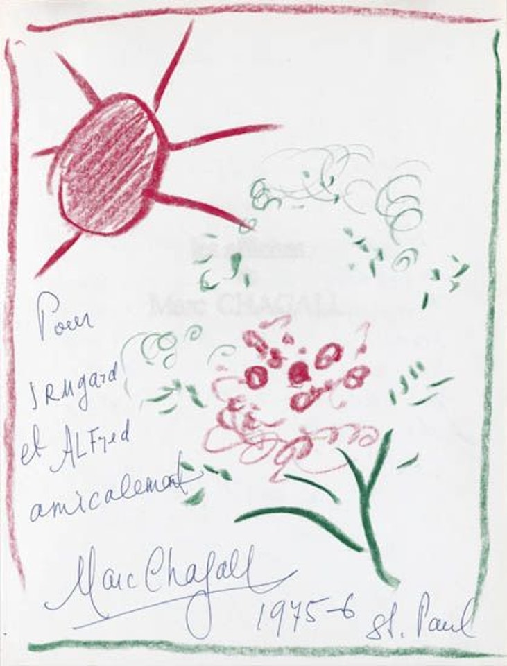 Soleil rouge pour Irmgard et Alfred by Marc Chagall