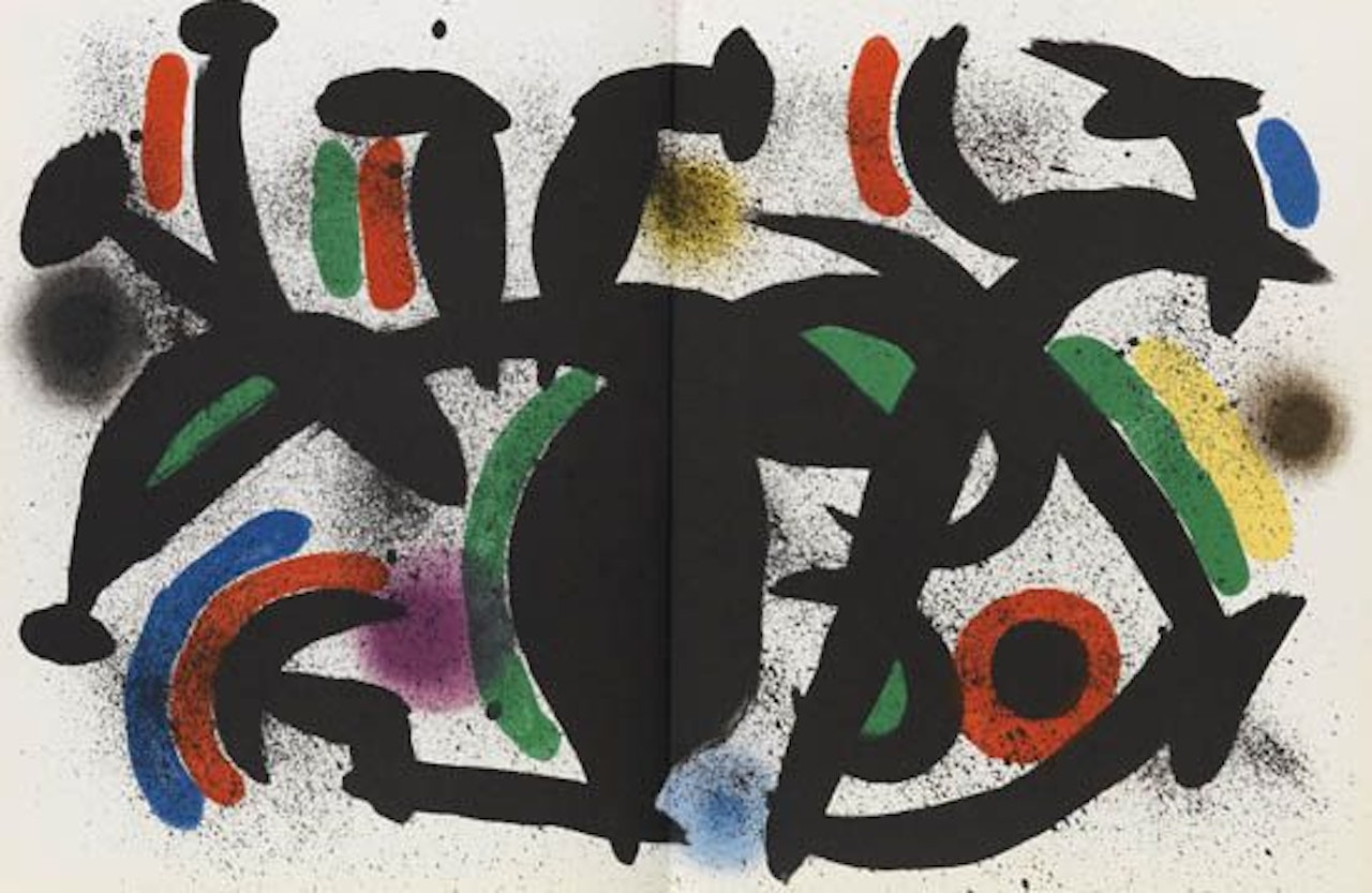 Lithographs, I-IV by Joan Miró