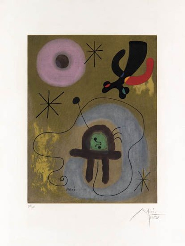 Mauve de la Lune by Joan Miró