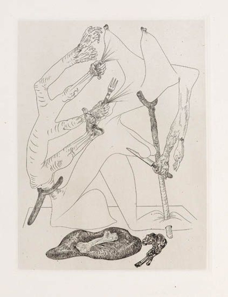 Les Chants de Maldoror: Female Figure by Salvador Dali