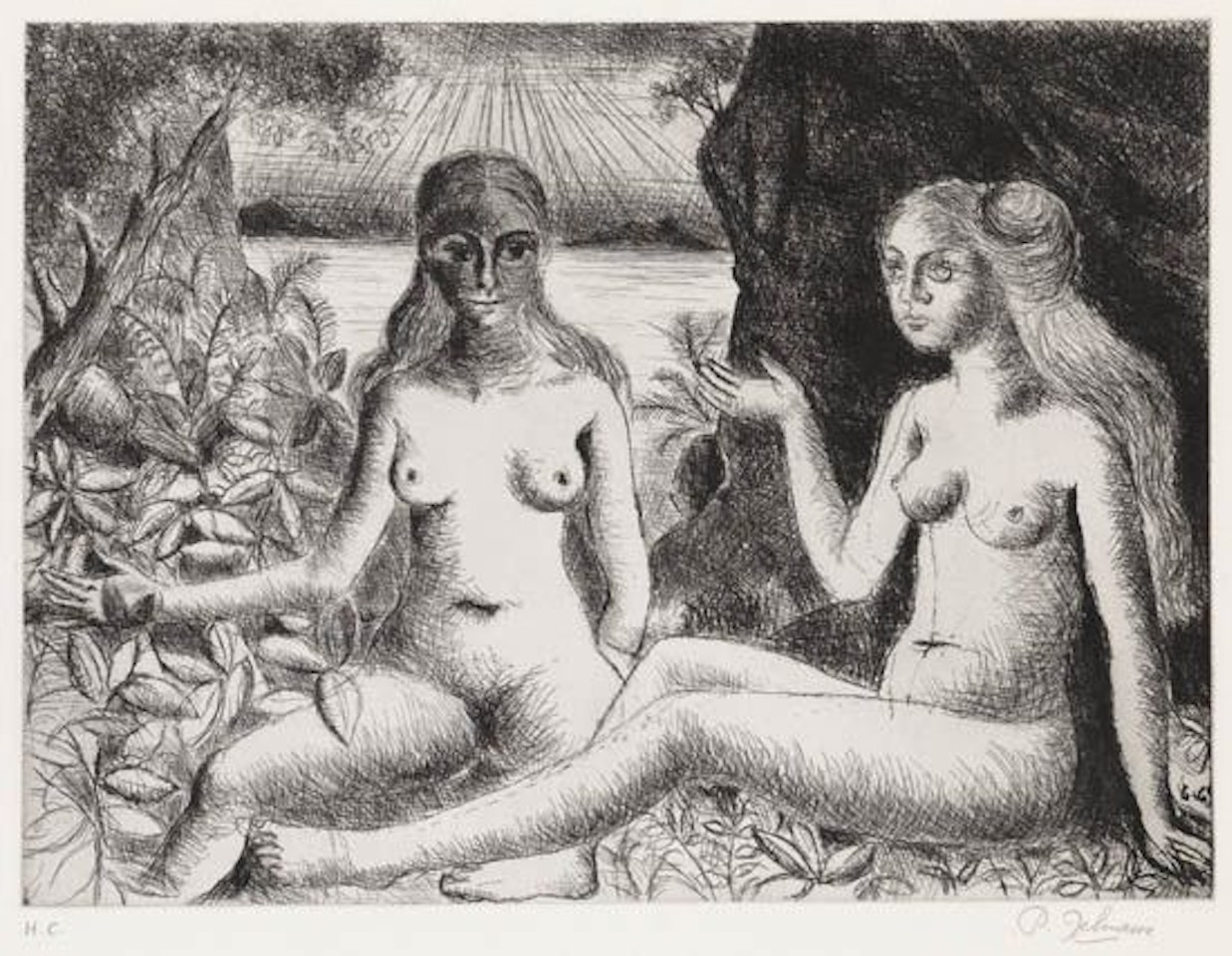 La Dispute by Paul Delvaux