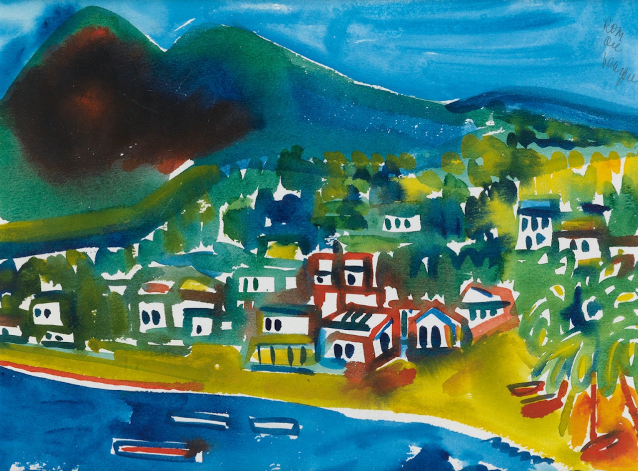 Untitled (Caribbean Landscape) by Romare Bearden