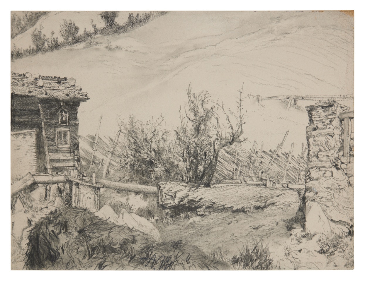 On the Mountainside by Adolph Menzel