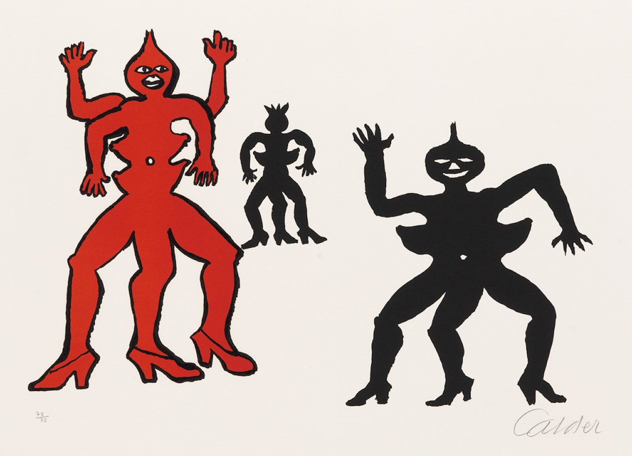 Une Famille de la Bas by Alexander Calder