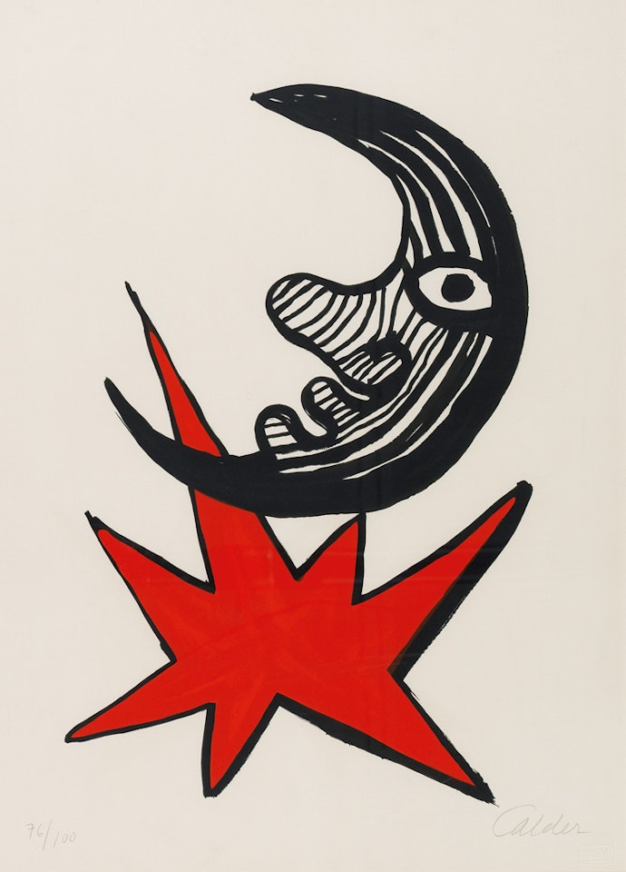 Moon and Red Star by Alexander Calder