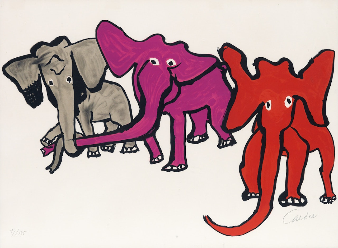 Three Elephants by Alexander Calder