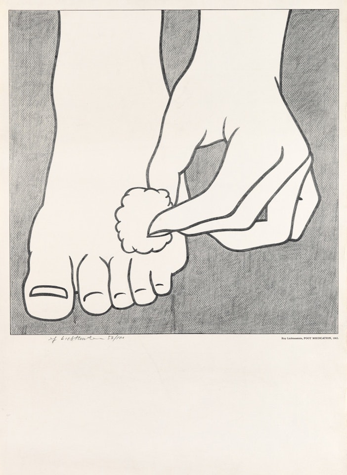 Foot Medication Poster by Roy Lichtenstein