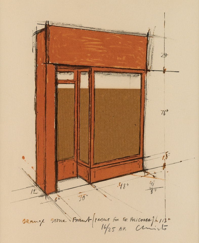 Orange Store Front, Project by Christo