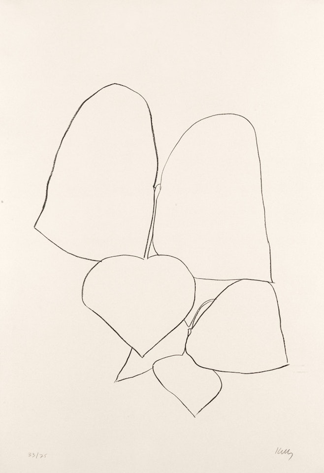 String Bean Leaves II by Ellsworth Kelly