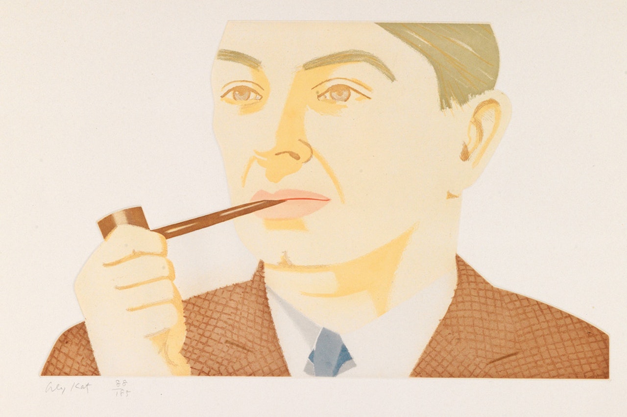 Man with Pipe by Alex Katz