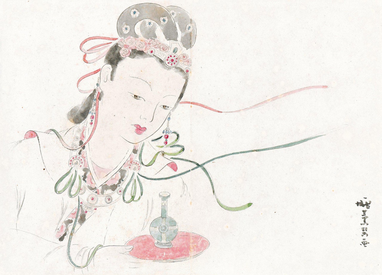 LADY IN TANG DYNASTY by Pang Xunqin