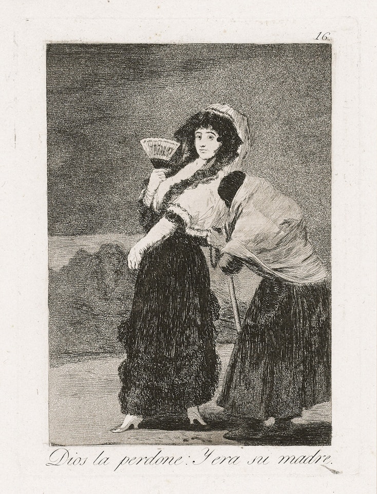 Dios la perdone: Y era su madre by Francisco José de Goya
