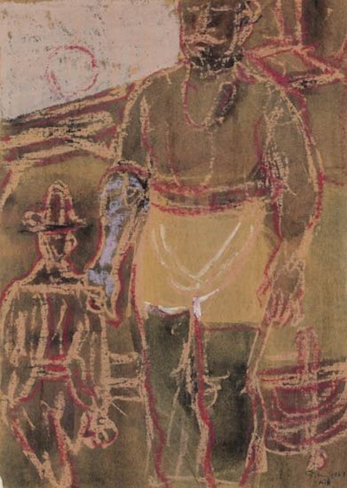 Two Figures by Mark Tobey
