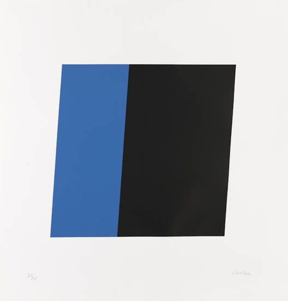 Blue/Black by Ellsworth Kelly