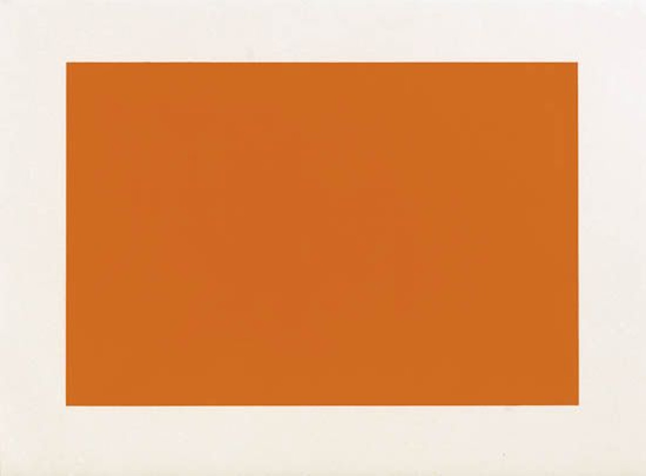 Untitled in Cadmium Yellow Deep by Donald Judd