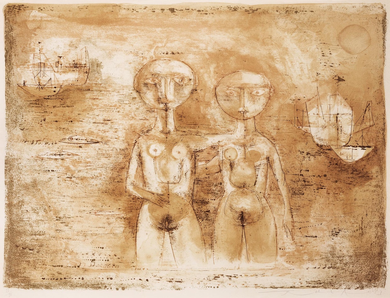 Woman in Bath by Zao Wou-Ki