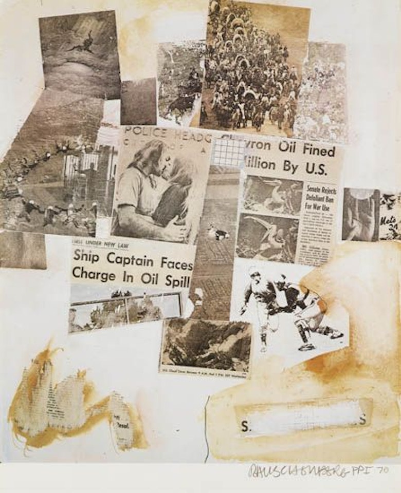 Ship Captain Faces Charge In Oil Spill by Robert Rauschenberg