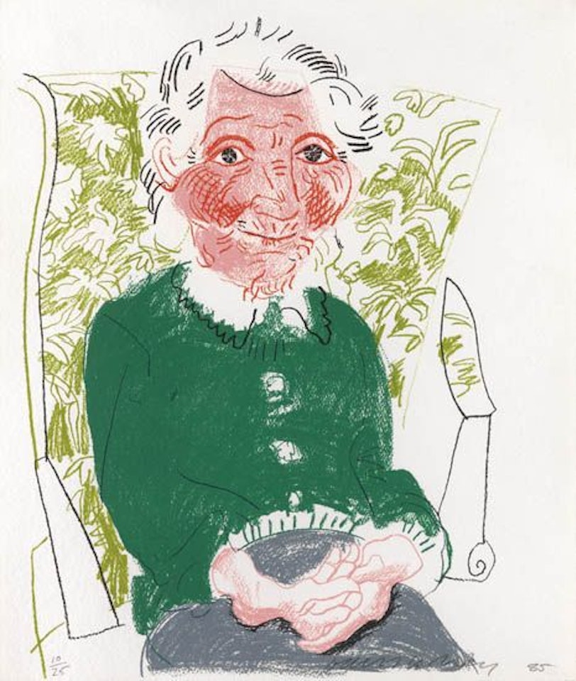 Portrait of Mother I by David Hockney