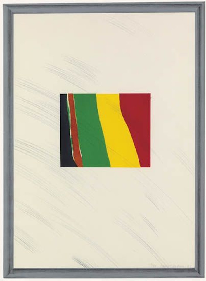 Picture of a Pointless Abstraction Framed under Glass by David Hockney
