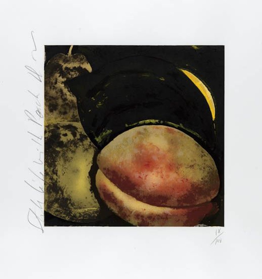 Still Life With Peach by Donald Sultan