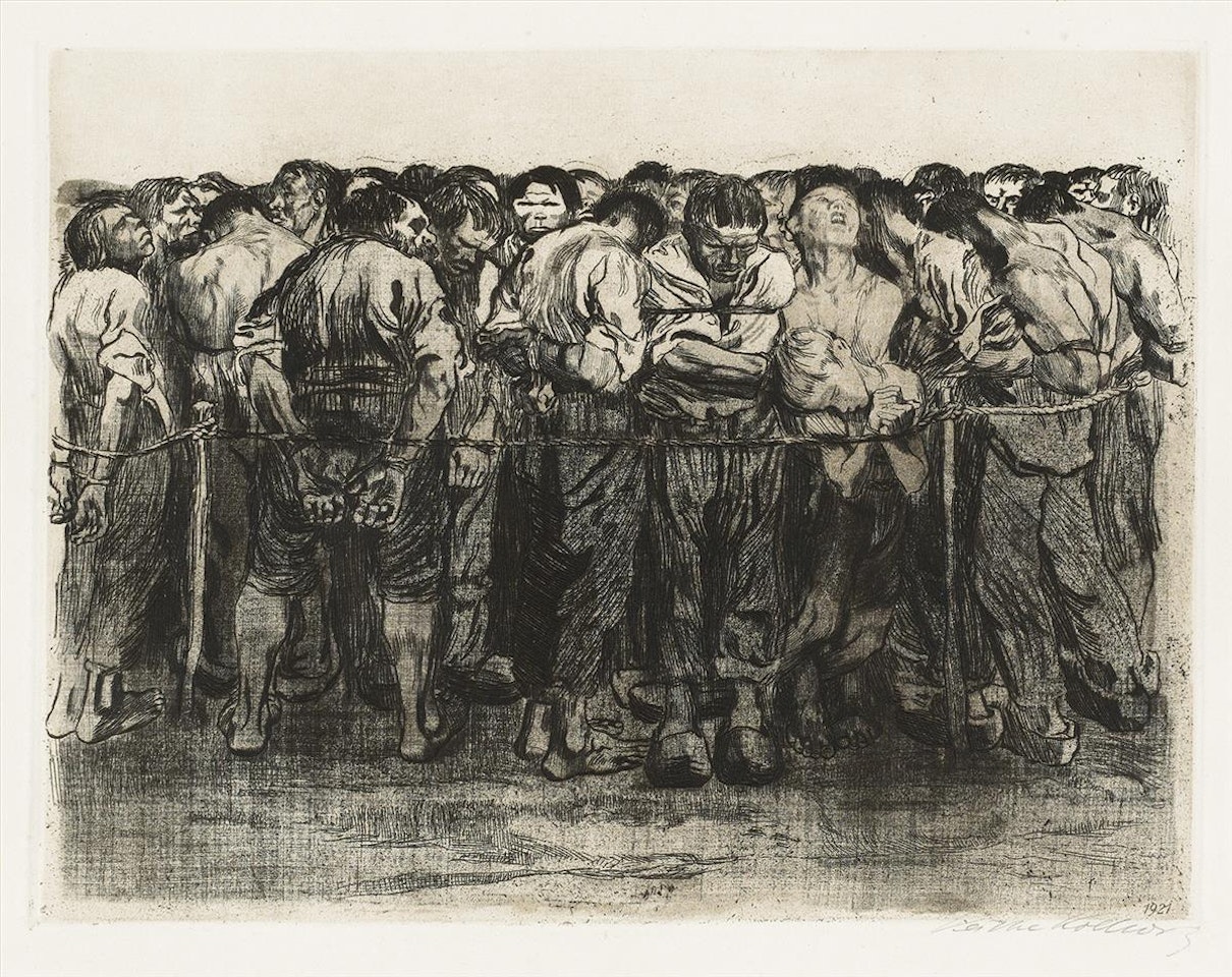 Die Gefangenen by Kathe Kollwitz
