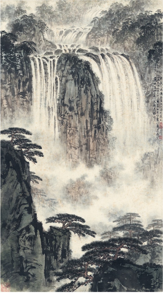 WATERFALL OF MOUNT LU by Song Wenzhi