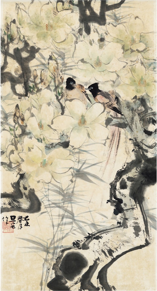 MAGNOLIA AND BIRDS by Liu Danzhai