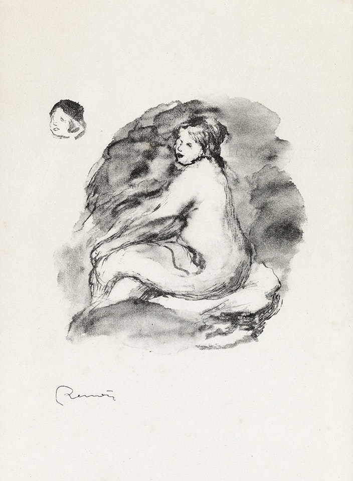 �_tude de Femme Nue, Assise, Variante by Pierre-Auguste Renoir