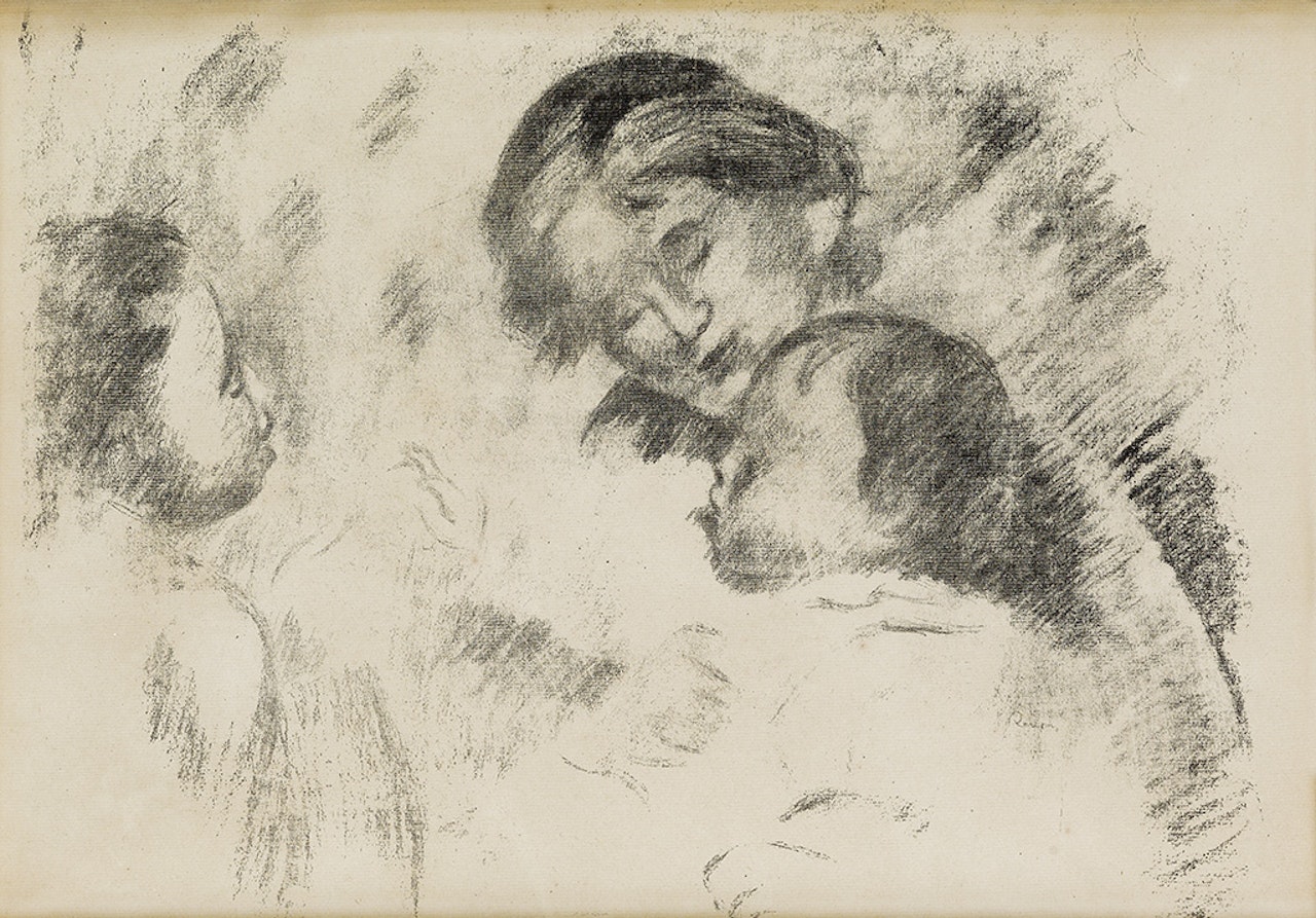 Une M��re et Deux Enfants by Pierre-Auguste Renoir