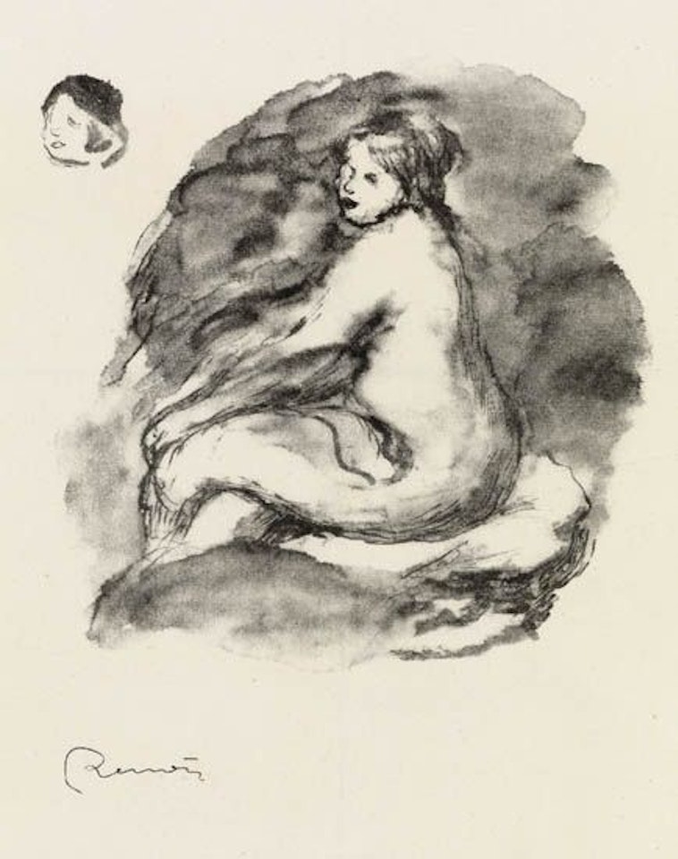Étude de femme nue, assise, variante by Pierre-Auguste Renoir
