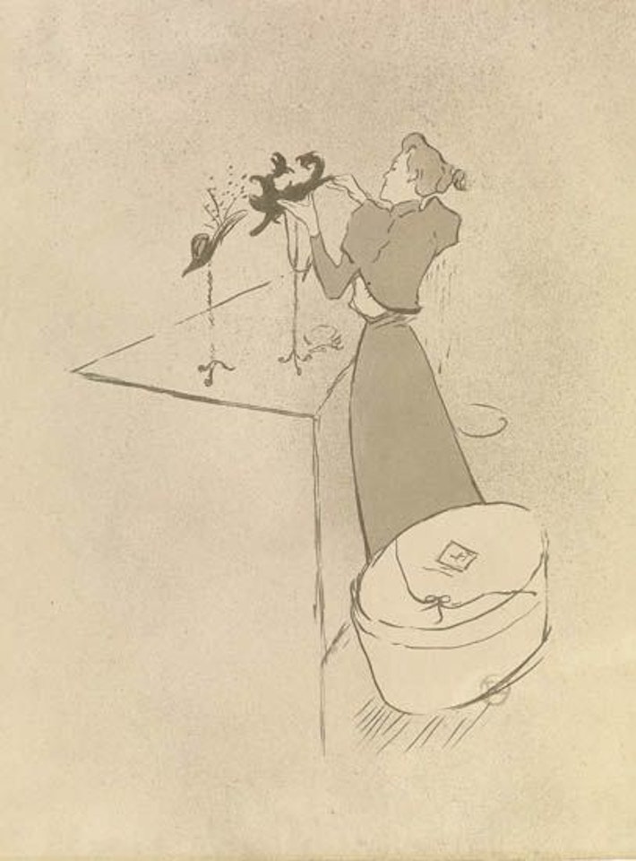 La Modiste, Renée Vert by Henri de Toulouse-Lautrec