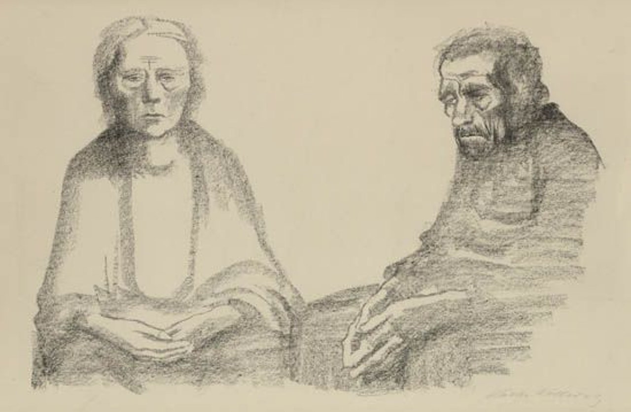 Die Eltern by Kathe Kollwitz