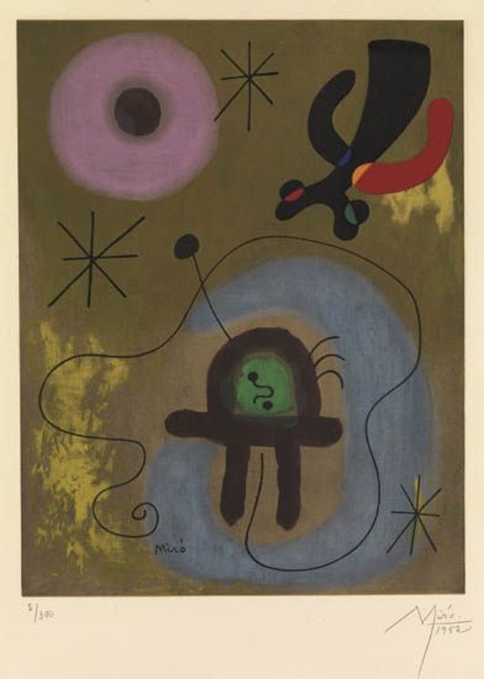 Mauve de la Lune by Joan Miró