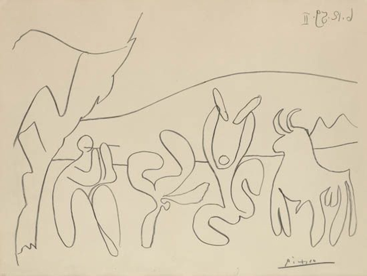 Bacchanale II by Pablo Picasso